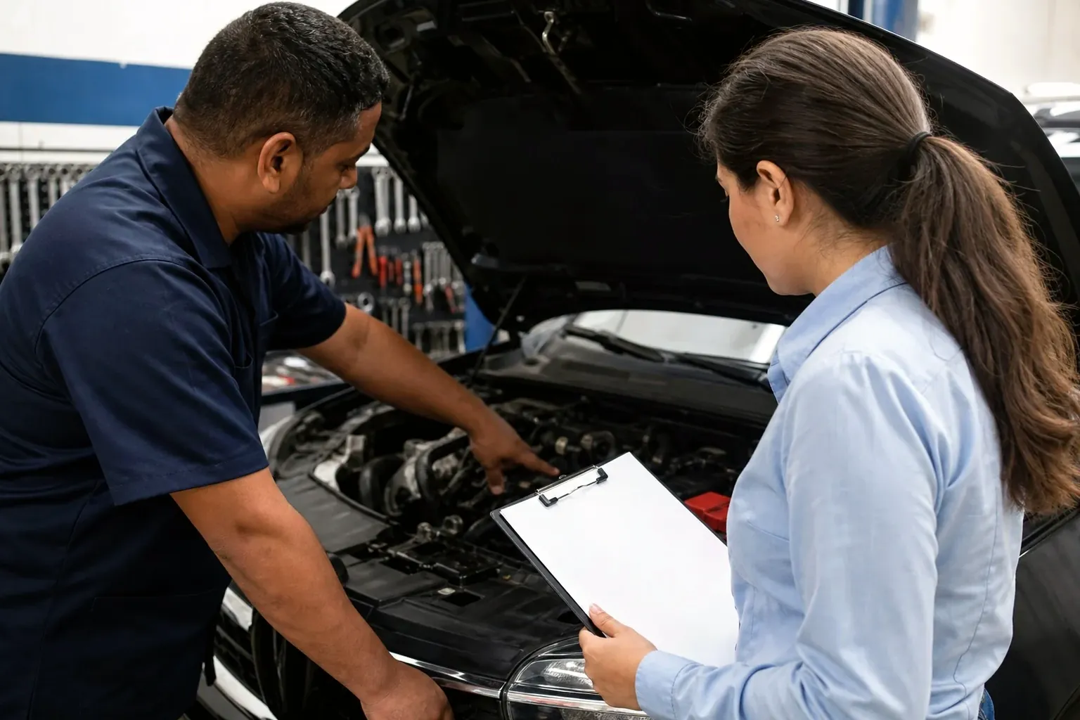 Despachante em Jundiaí realizando o cadastro de motor de veículo.